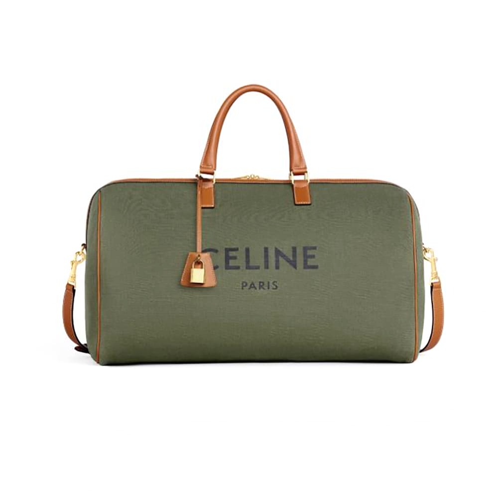 TÚI Celine Women Large Voyage Bag in Textile with Celine Print and Calfskin