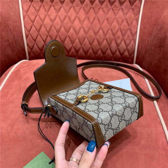 TÚI Gucci Horsebit 1955 mini bag brown Top Quality