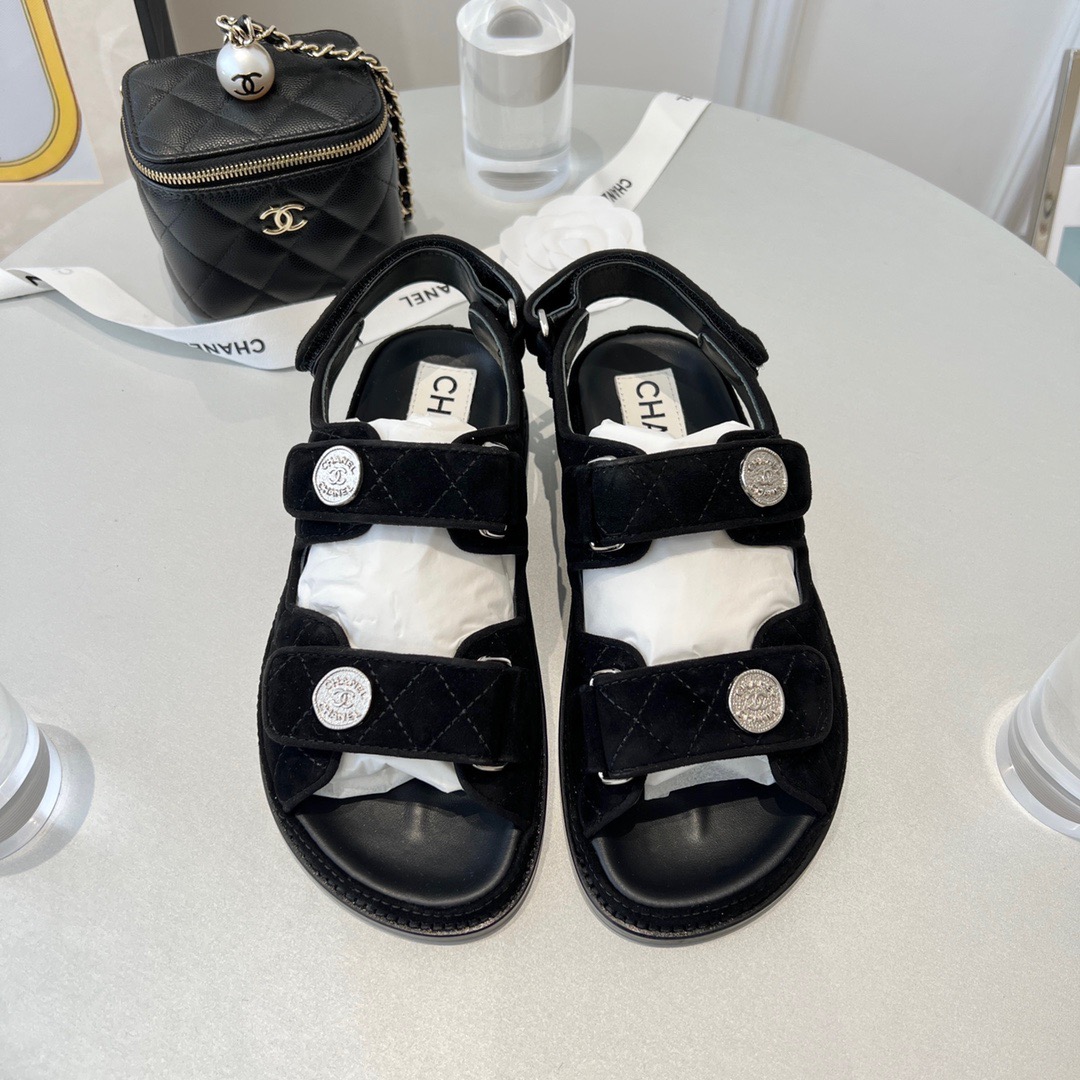 GIÀY CHANEL CC LOGO SANDALS