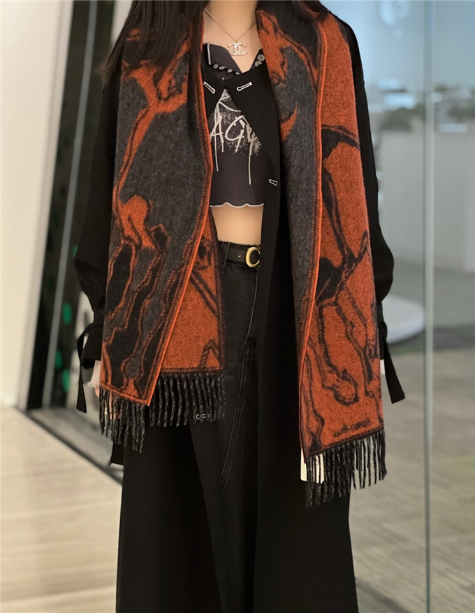 KHĂN Hermes Le Horse Cashmere scarf