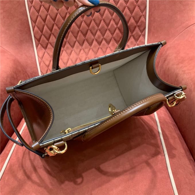 TÚI Gucci GG small tote bag brown Top Quality