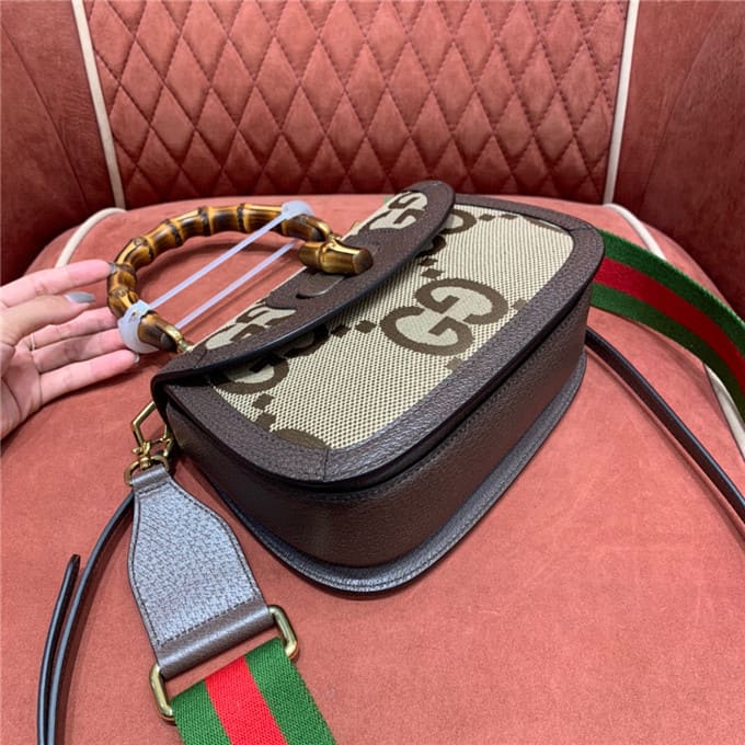 TÚI Gucci bamboo 1947 jumbo gg small top handle bag Top Quality