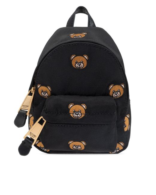 BALO Moschino Black Micro Backpack With Teddy Bear
