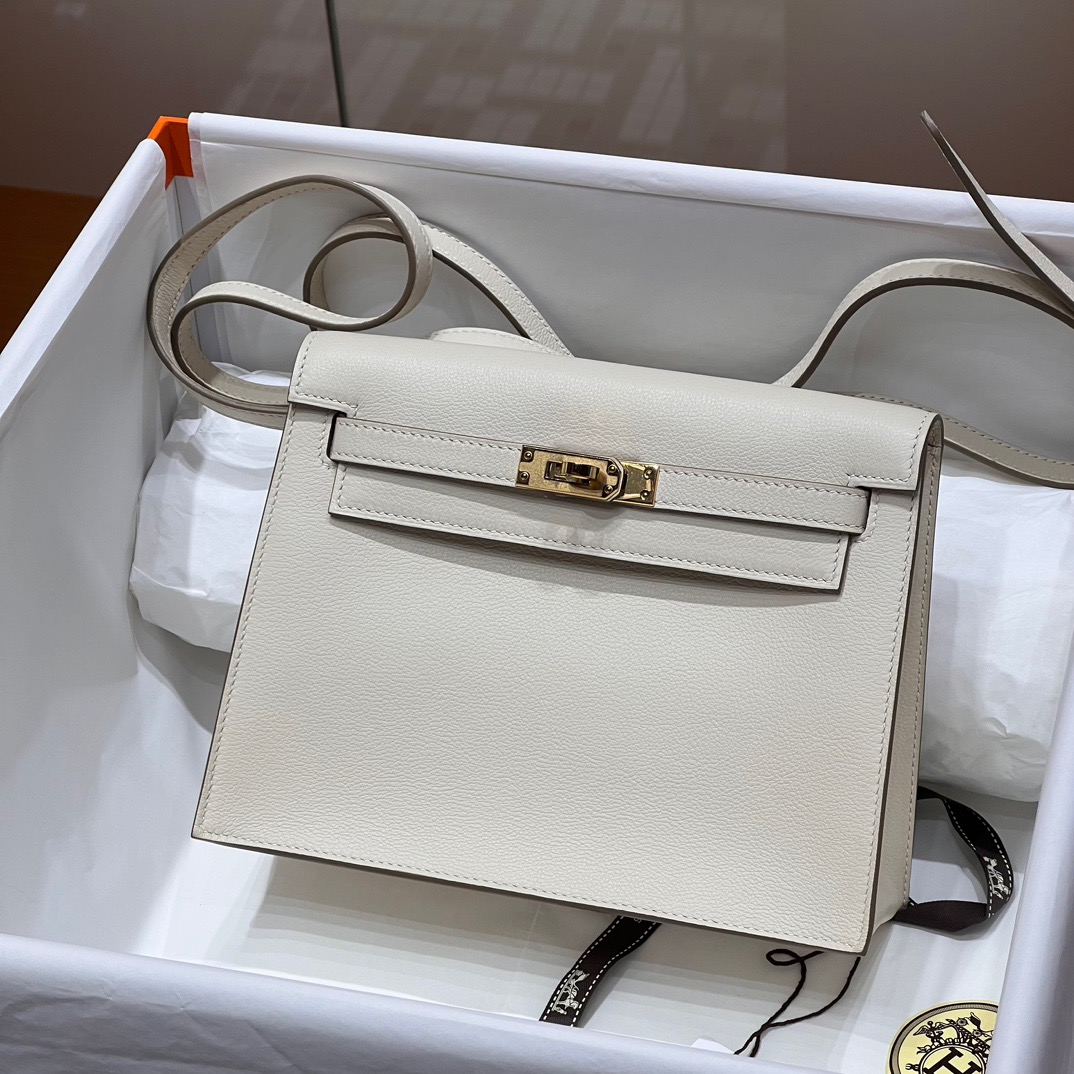 TÚI HERMES Kelly Danse Craie Handmade khâu tay 22CM(giá liên hệ)