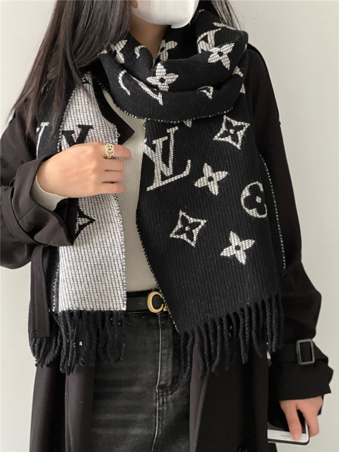KHĂN Louis Vuitton LV Cashmere scarf