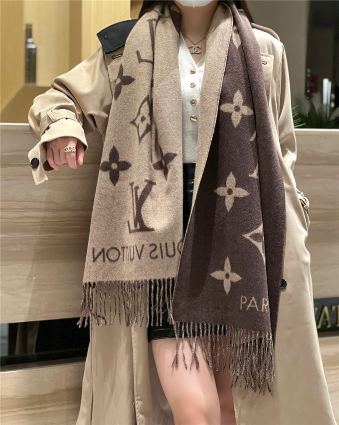 KHĂN Louis Vuitton LV Cashmere scarf