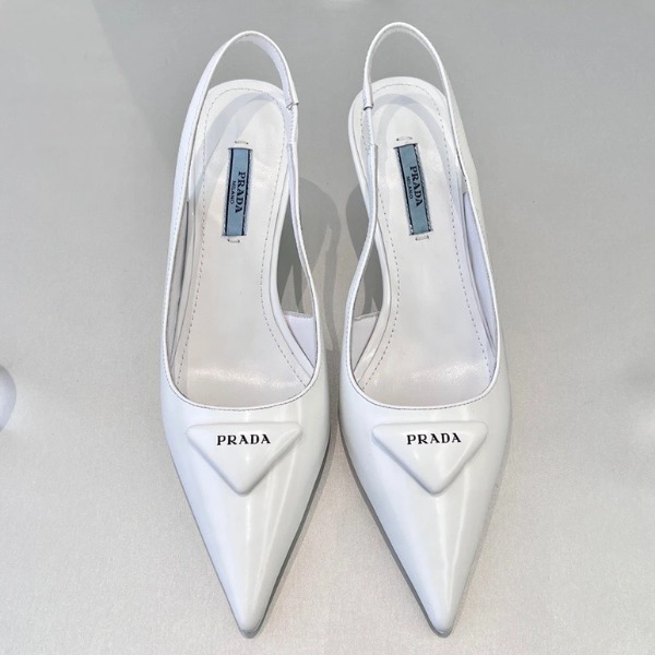 GIÀY PRADA TRIANGLE LOGO SLING BACK SHOES