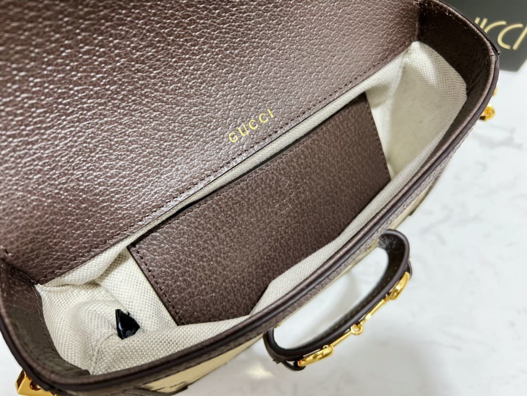 TÚI Gucci GG Horsebit mini Jumbo bag brown Top Quality