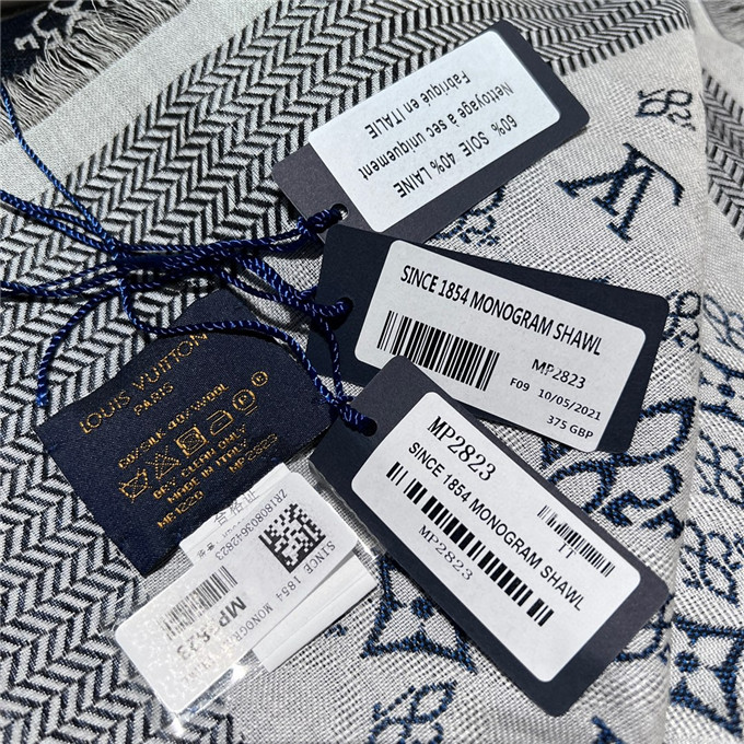 KHĂN Louis Vuitton monogram shawl scarf