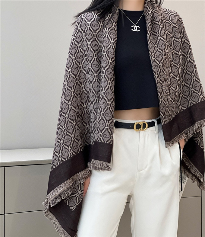 KHĂN Gucci GG Cashmere scarf