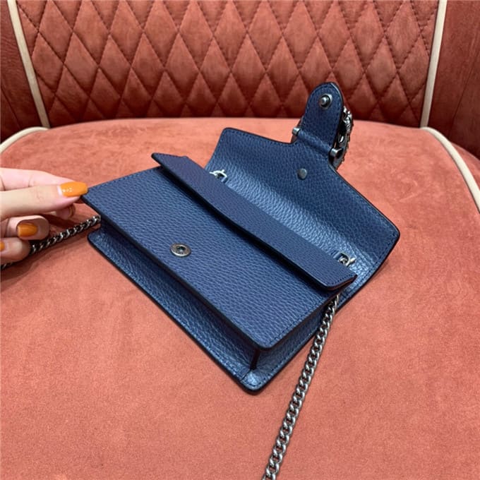 TÚI Gucci Dionysus super mini leather bag blue Top Quality