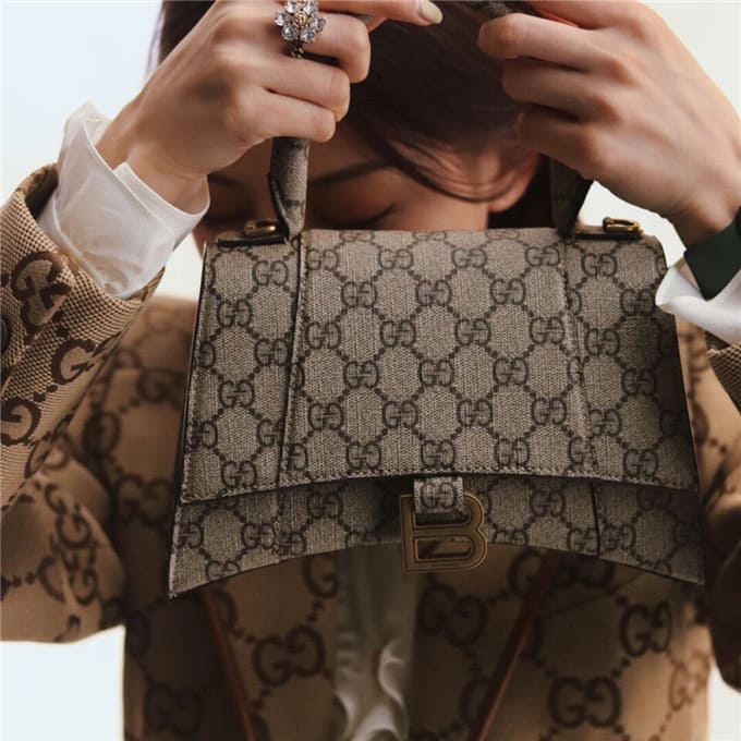 TÚI Gucci x Balenciaga the hacker project small hourglass bag Top Quality