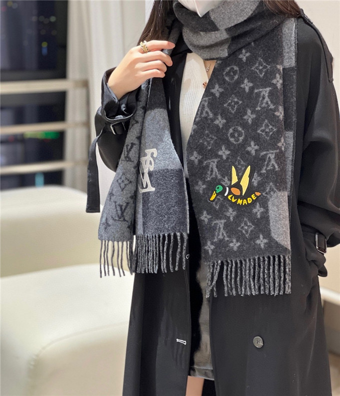 KHĂN Louis Vuitton LV Made cashmere l scarf