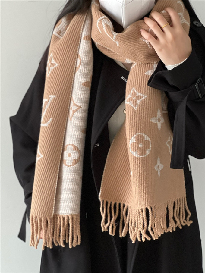 KHĂN Louis Vuitton LV Cashmere scarf