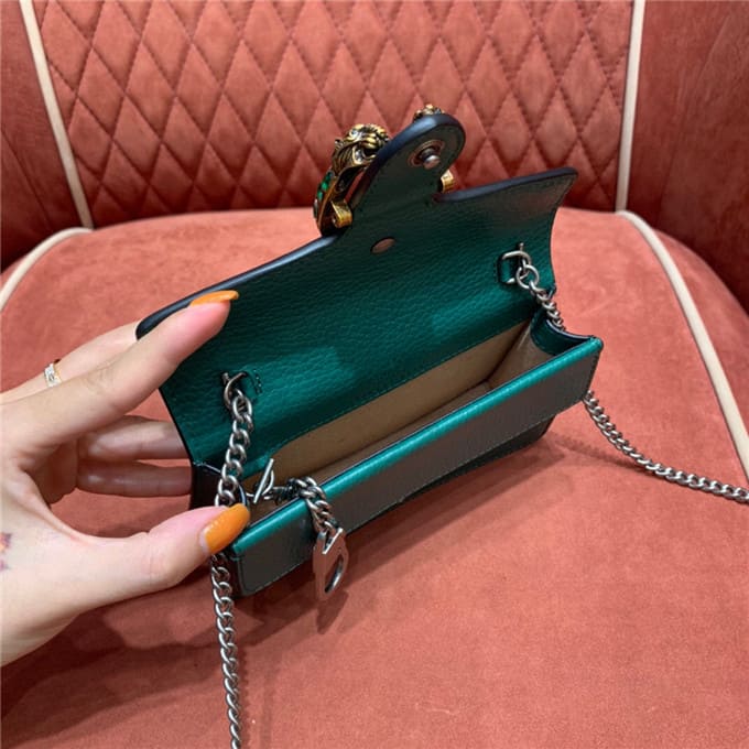 TÚI Gucci Dionysus super mini leather bag green Top Quality