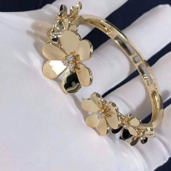 Vòng tay Van Cleef & Arpels Frivole Kim cương vàng vàng 18K