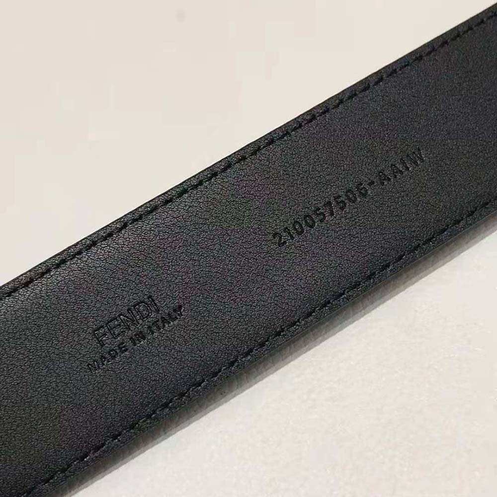 DÂY LƯNG Fendi Black Leather Belt