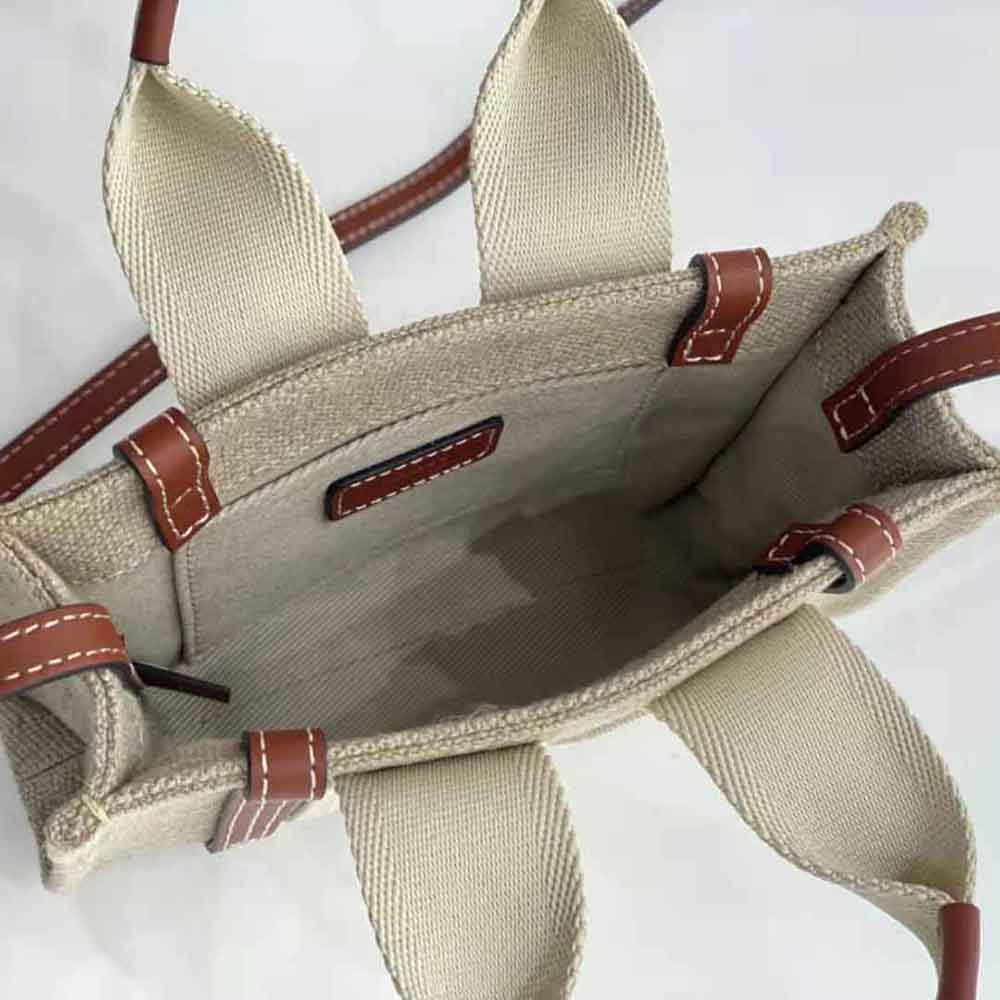 TÚI Chloe Women Mini Woody Tote Bag-Brown