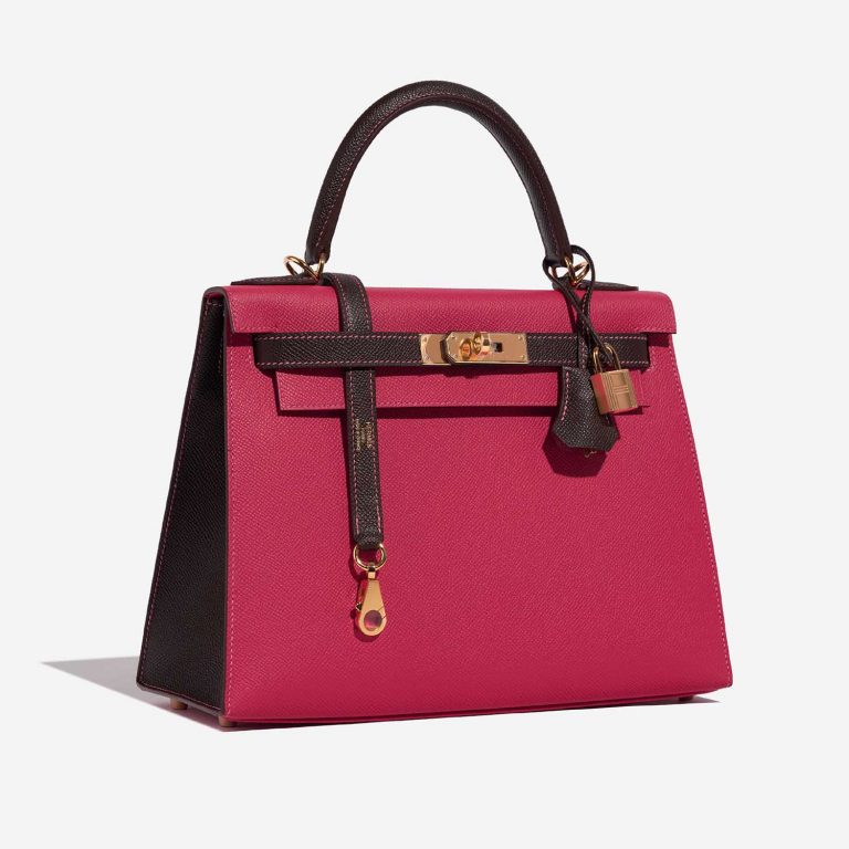 TÚI Hermès Kelly HSS 28 Epsom Rose Tyrien Chocolate