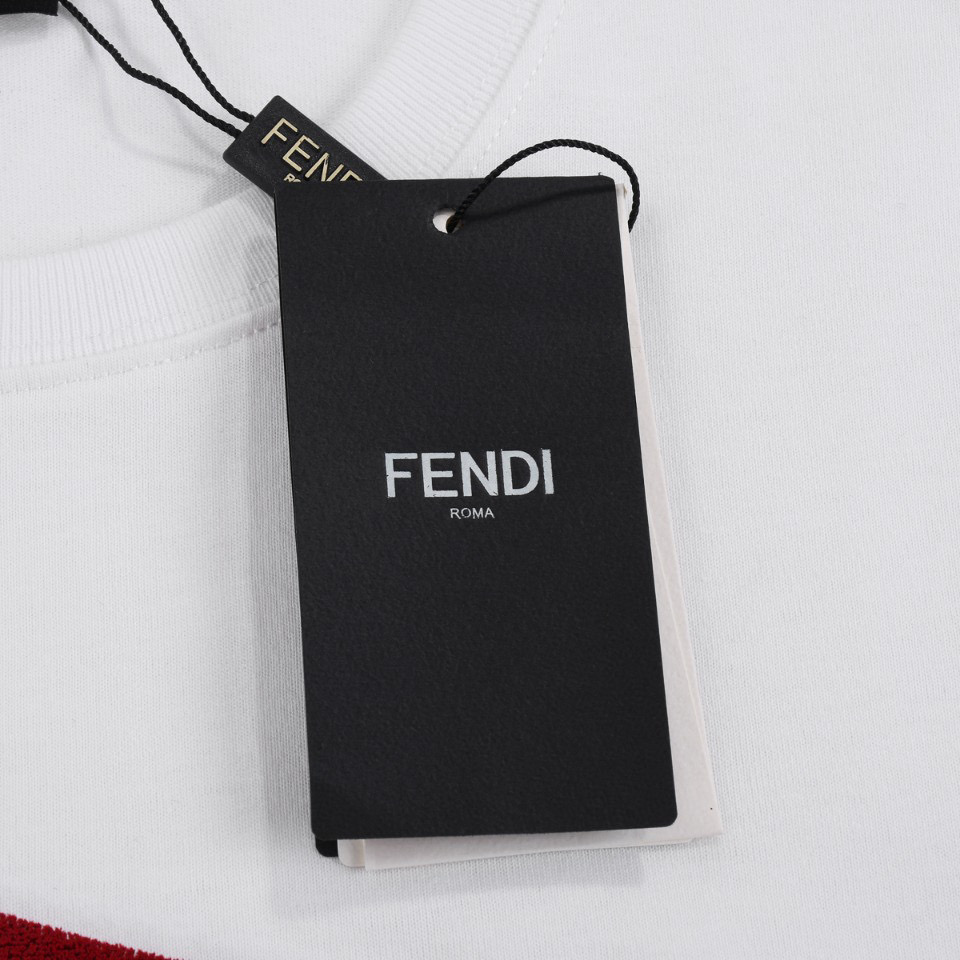 ÁO FENDI print cotton jersey T-shirt