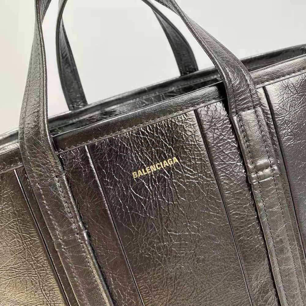 TÚI Balenciaga Women Barbes Medium East-West Shopper Bag in Black