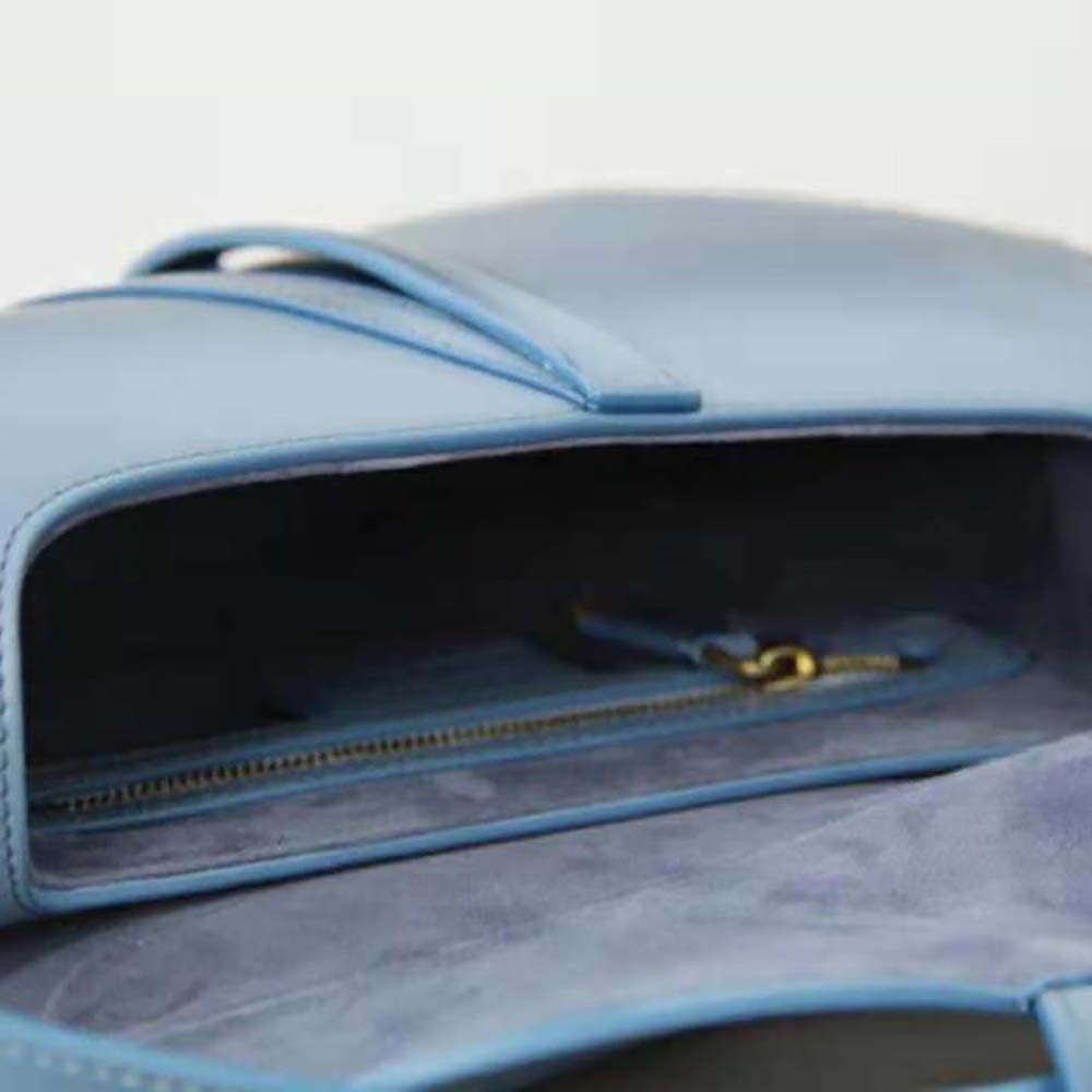 TÚI Dior Women Saddle Bag Indigo Blue Gradient Calfskin