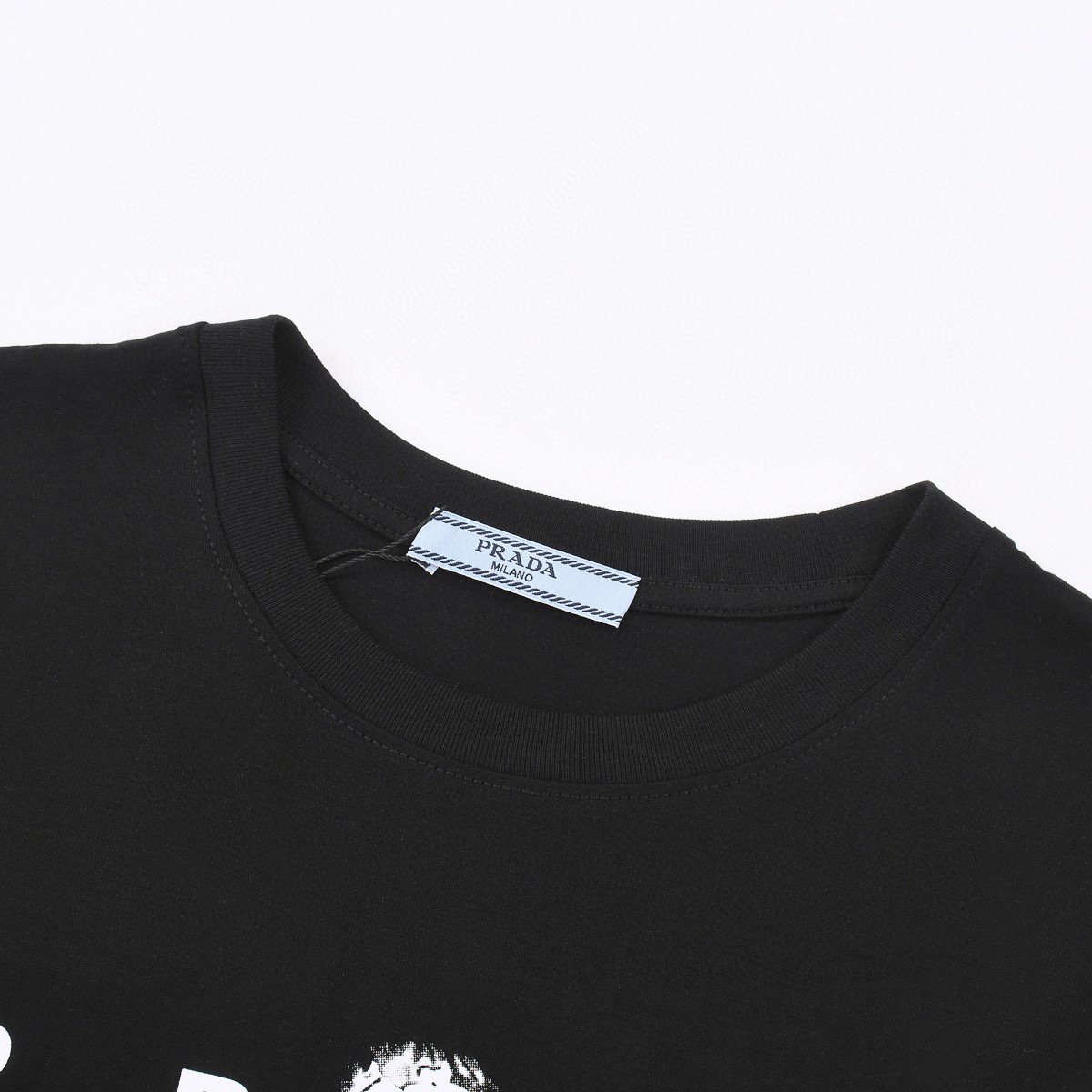 ÁO PRADA print cotton jersey T-shirt