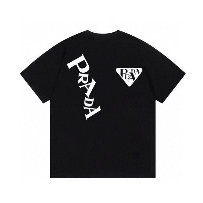 ÁO PRADA print cotton jersey T-shirt