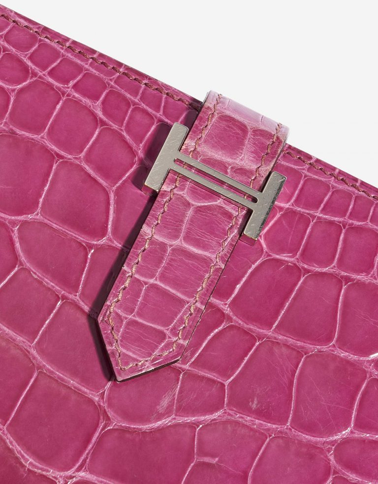 TÚI Hermès Wallet Bearn Fuchsia Alligator