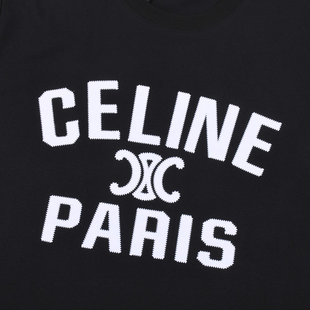 ÁO CELINE PARIS print cotton jersey T-shirt