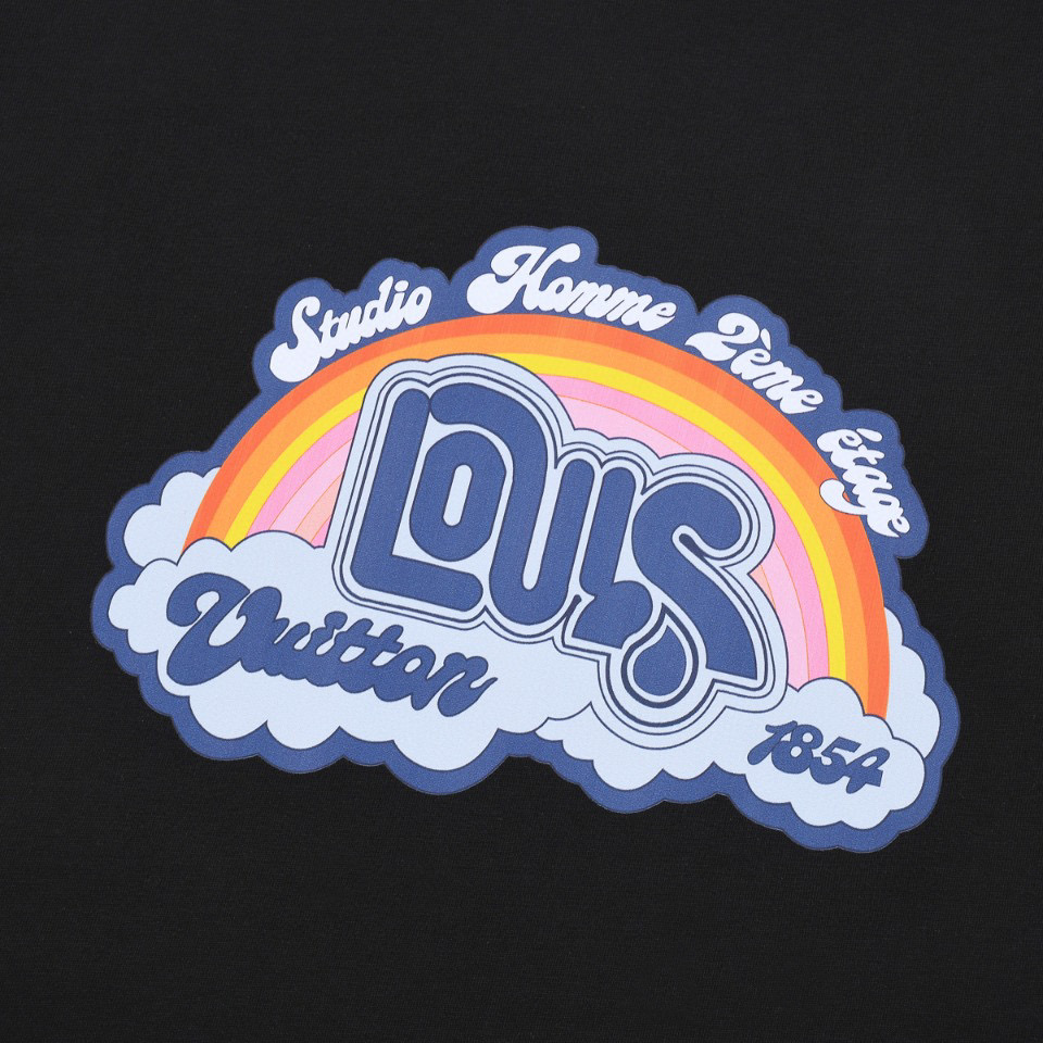 ÁO LOUIS VUITTON print cotton jersey T-shirt