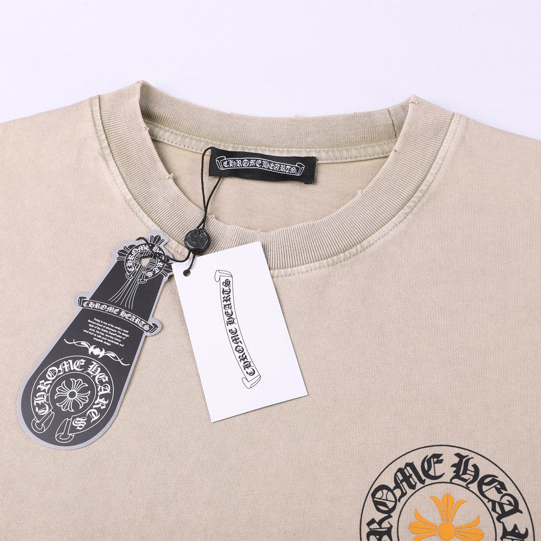 ÁO CHROME HEART print cotton jersey T-shirt