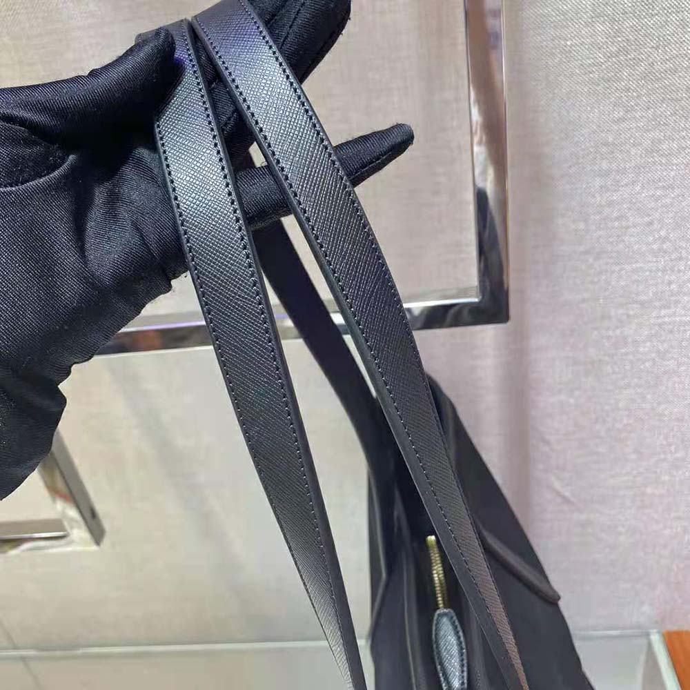 TÚI Prada Nylon Tote with Embroidered Logo