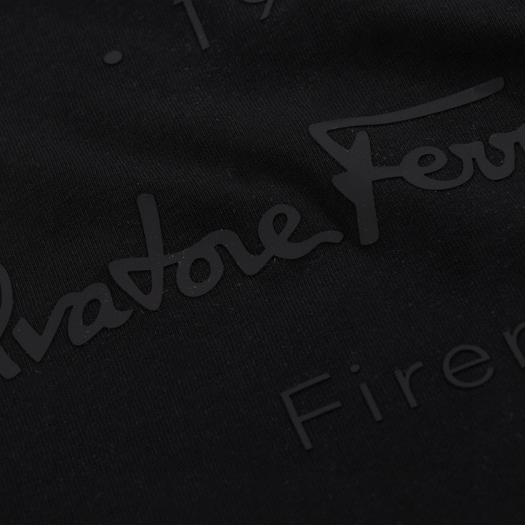 ÁO SALVATORE FERRAGAMO T SHIRT BLACK