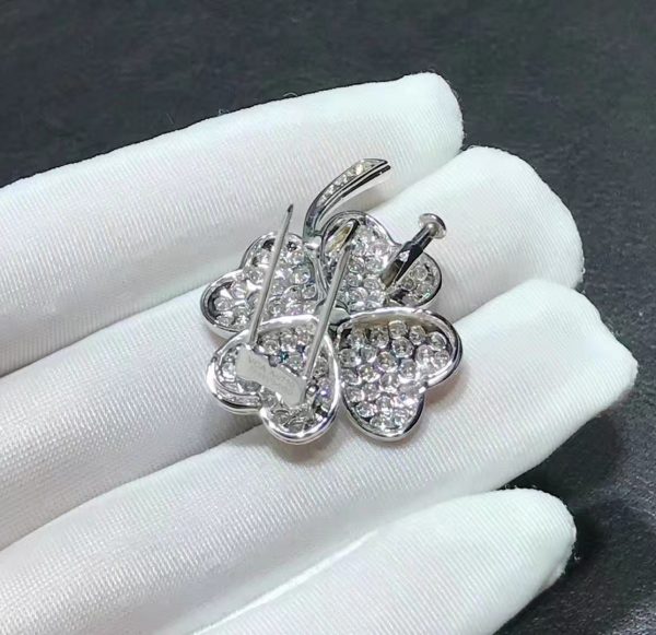 Vòng cổ Van Cleef & Arpels Cosmos kim cương vàng trắng 18K