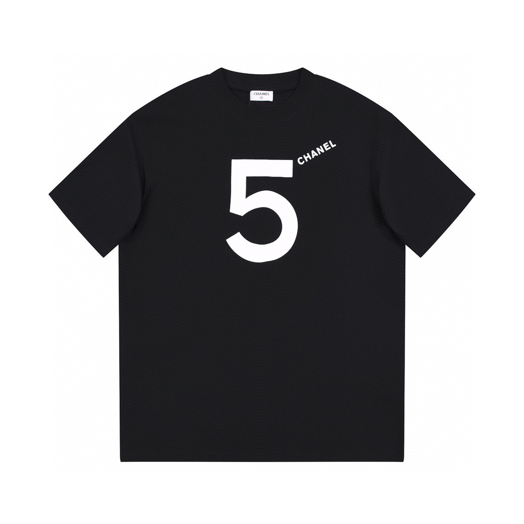 ÁO CHANEL NO5 print cotton jersey T-shirt