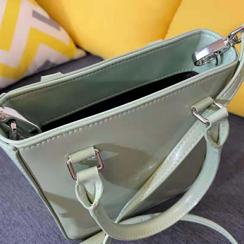 TÚI Prada Brushed Leather Tote-Aqua