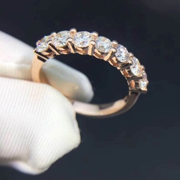 NHẪN TIFFANY & CO EMBRACE BAND DIAMOND RING ROSE GOLD 18K