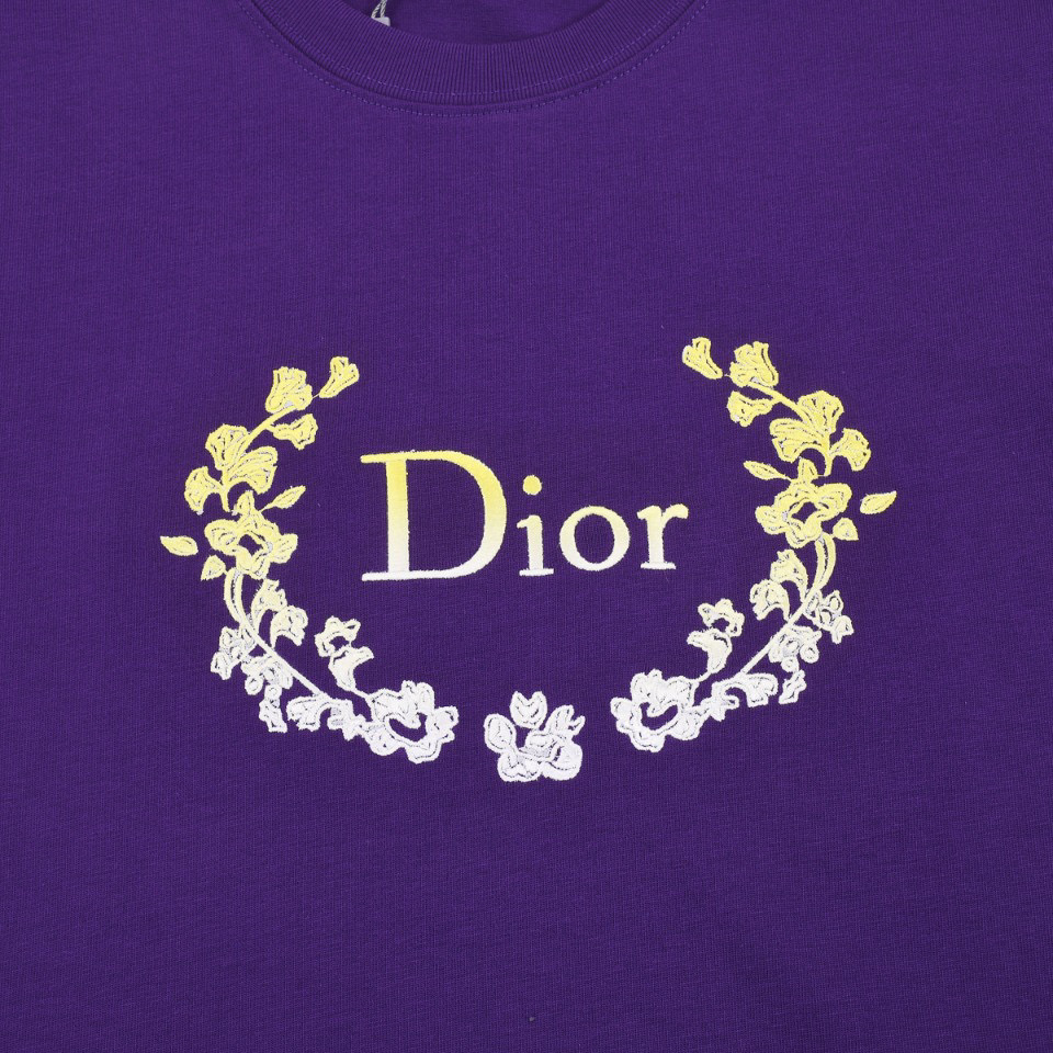 ÁO CHRISTIAN DIOR FLOWER T SHIRT PURPLE