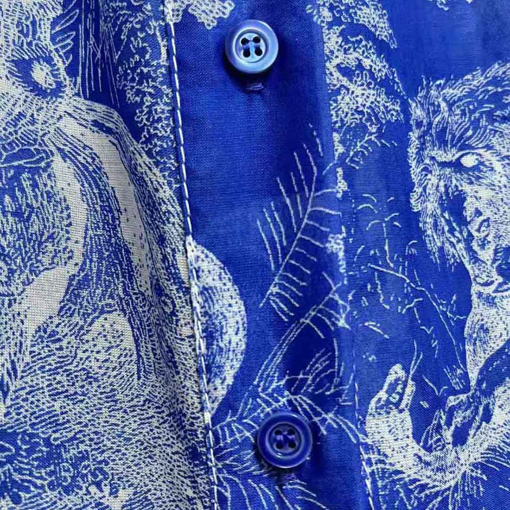 Váy Dior Dioriviera Mid-Length Shirt Dress Bright Blue Cotton Voile