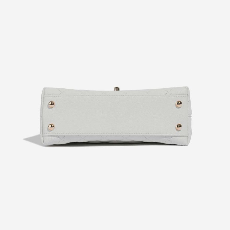 TÚI Chanel Handle Small Caviar White