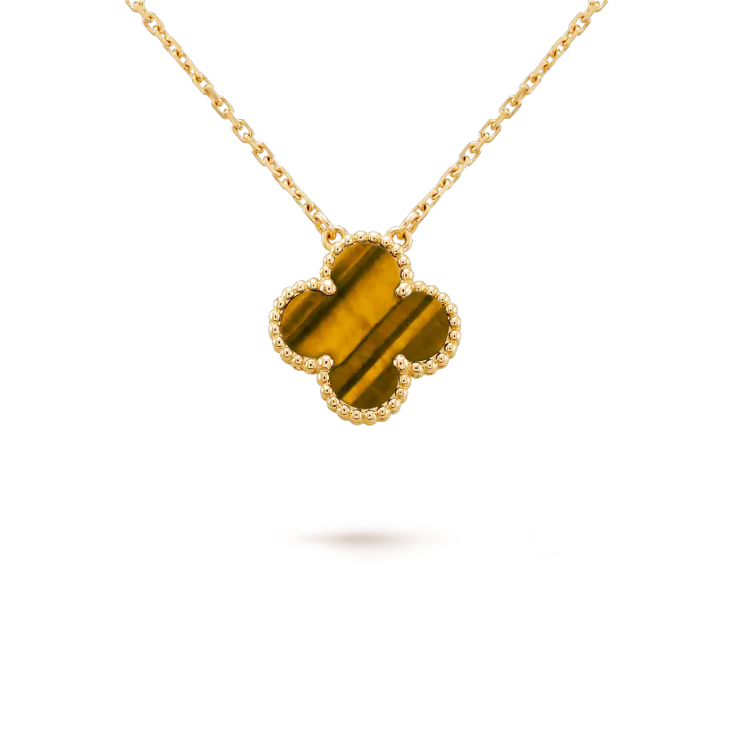 DÂY CHUYỀN VAN CLEEF & ARPELS TIGER EYE 18K ROSE GOLD