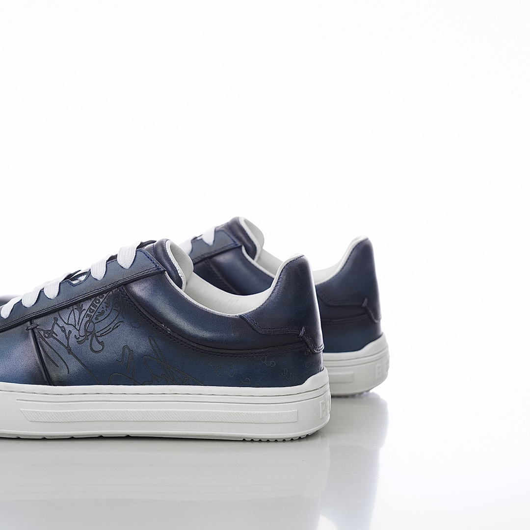 GIÀY BERLUTI PATINA LEATHER SNEAKER SHOES AAA