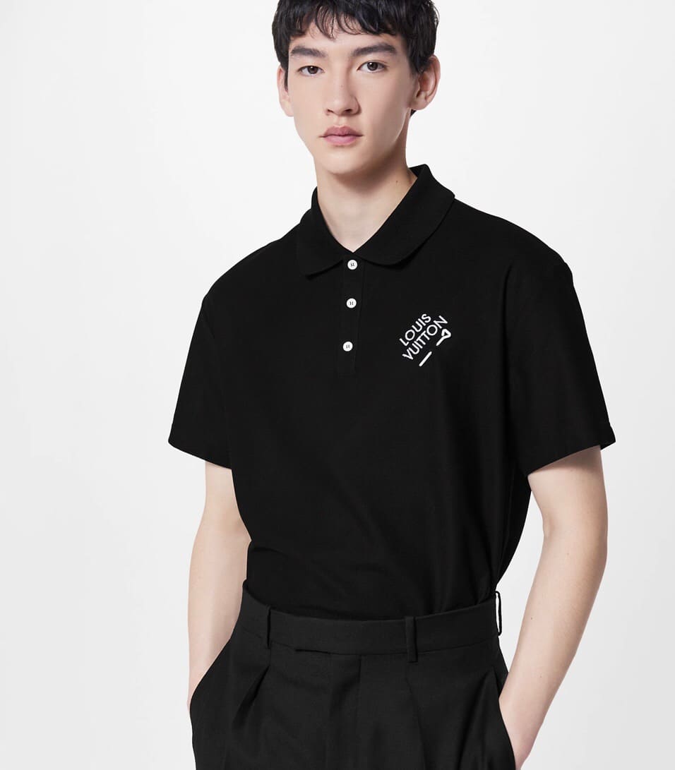 ÁO LOUIS VUITTON POLO SHIRT MÀU ĐEN UNISEX
