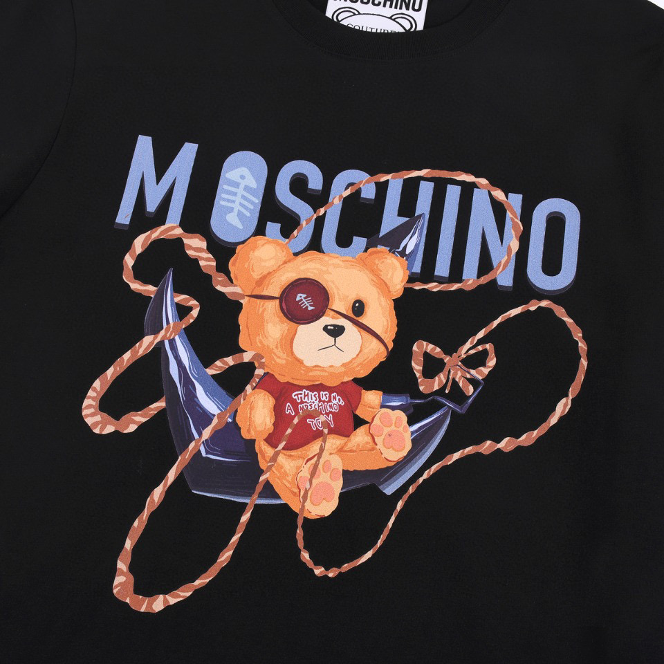 ÁO MOSCHINO print cotton jersey T-shirt