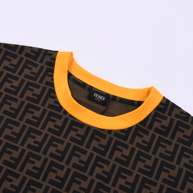 ÁO FENDI ROMA FF T SHIRT BROWN