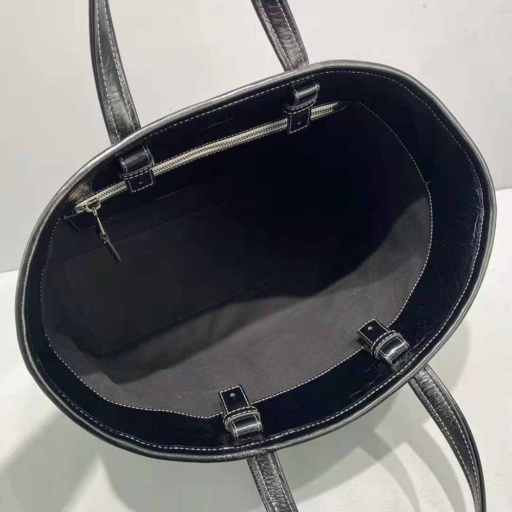 TÚI Balenciaga Women Barbes Medium East-West Shopper Bag-Black