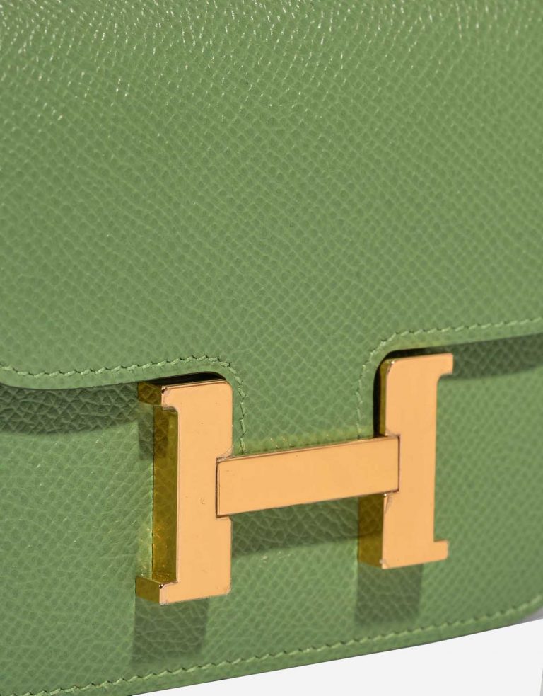 TÚI Hermès Constance Slim Wallet Epsom Vert Criquet