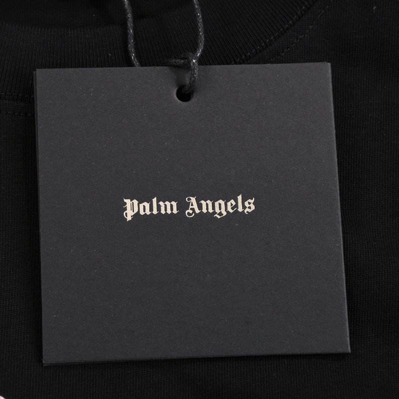 ÁO PALM ANGELS TEDDY LOGO T SHIRT BLACK