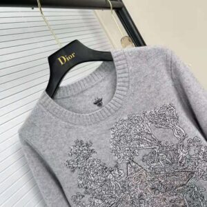ÁO Dior Chez Moi Sweater Gray Cashmere